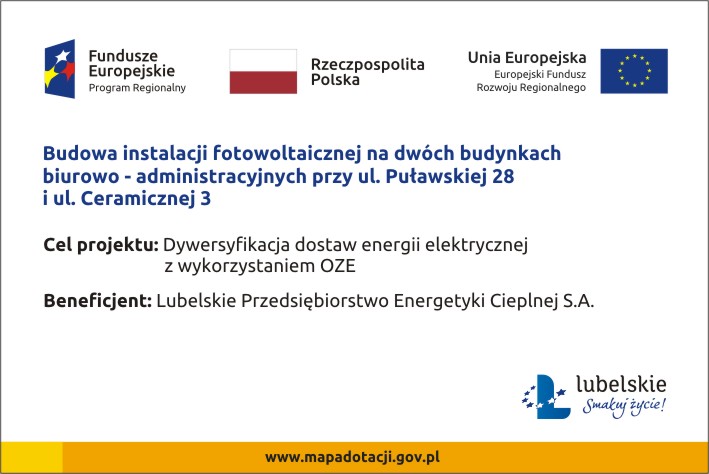 Grafika przedstawia tablice informującą o realizacji projektu UE